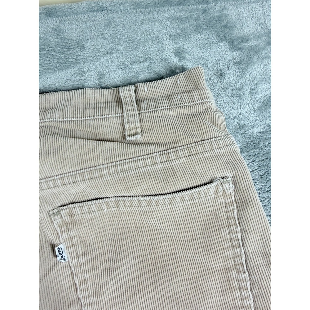 Levi's White Tab Corduroy Flare Pants Womens Tan Low Rise Y2K - Picture 11 of 11
